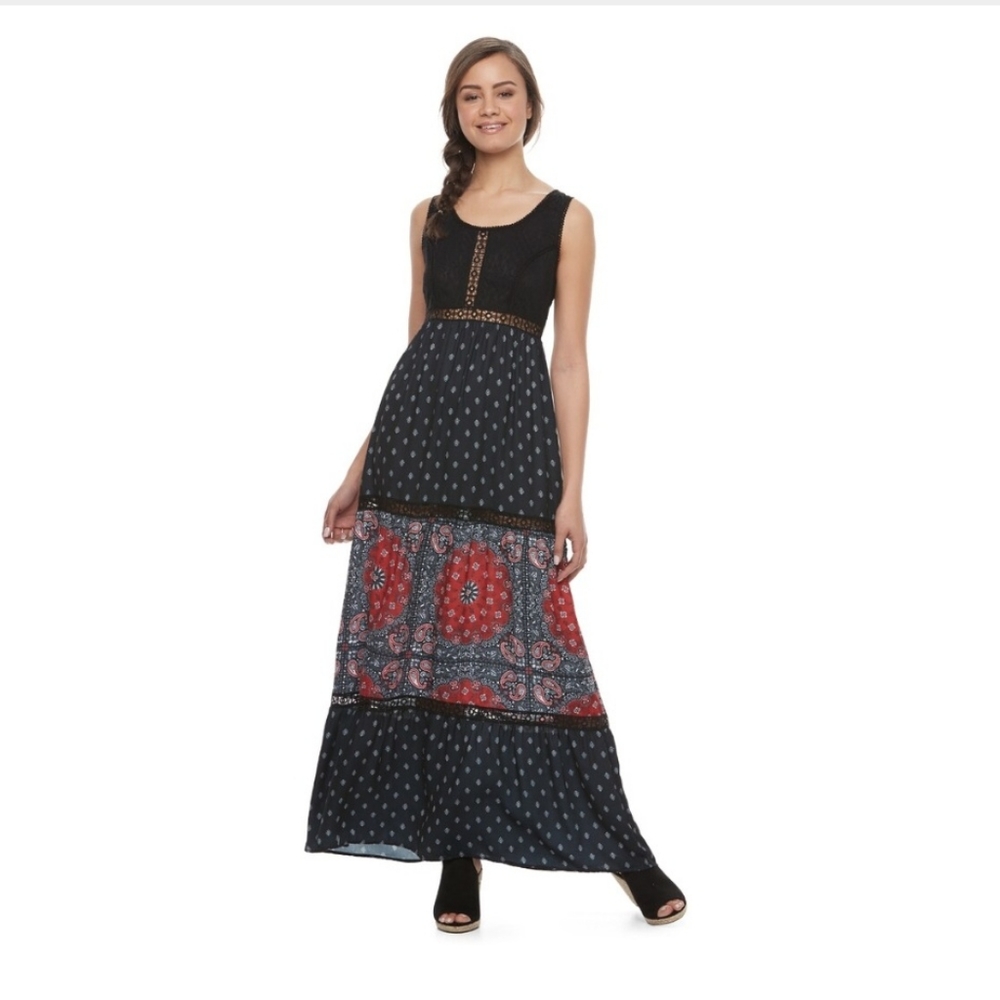 DISNEY PIRATES OF THE CARIBBEAN Maxi Dress MED